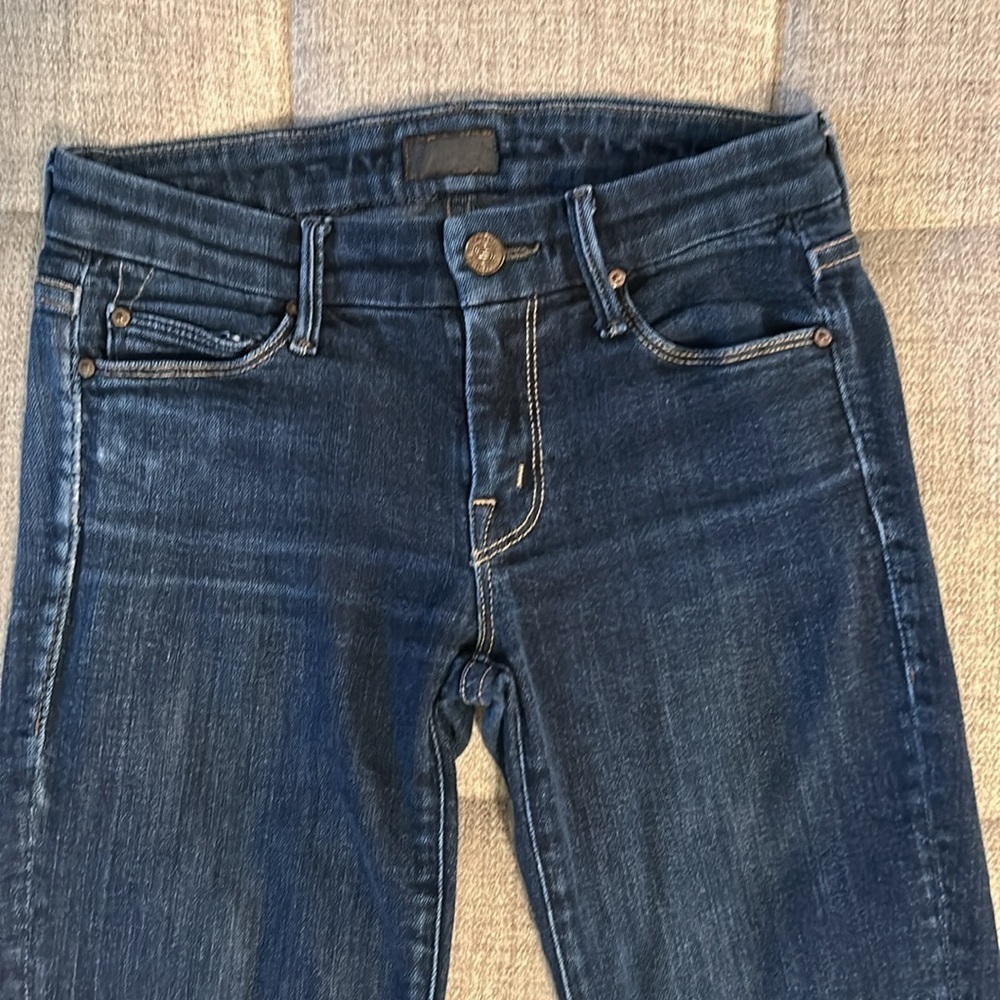MOTHER THE LOOKER LOW RISE SKINNY JEANS SIZE 24 - Picture 12 of 16